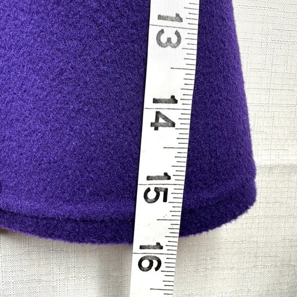 Vintage 90s TALBOT'S 100% Wool Open Front Blazer Size 10 Purple Business Casual - Picture 12 of 13
